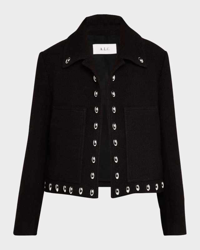 Grey Studded Jacket